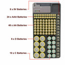 98 Grids Battery Storage Organizer Holder with Tester-Battery Rack Case Box