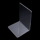 Book Shelf Bookend Transparent Desk Tidy Office Study Plastic Clear Acry TZN
