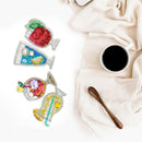 4pcs 5D DIY Full Drill Special Shaped Diamond Painting Key Ring Keychain VUU