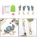 4pcs DIY Full Drill Diamond Painting Key Chain Keychain Key Ring Handmade Gifts