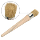 30mm Round Head Professional Chalk Paint Wax Brushes Painting Pure Brist ONB