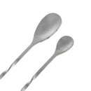 4XCocktail Drink Mixer Stainless Steel Stirring Mixing Spoon Ladle Muddler Bar