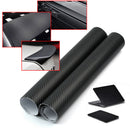 Carbon Fiber Black Vinyl Film Sheet Wrap Roll Auto Car DIY PC  Decor Sti RJR