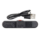 USB Rechargeable Front Rear Bicycle Battery LED Light for Taillight Cyclin ZTO
