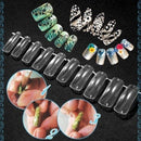 Acrylic Nail Mold Artificial Nail Clear Dual Nail System Form for Nail Art IQO