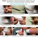 Acrylic Nail Mold Artificial Nail Clear Dual Nail System Form for Nail Art IQO