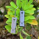 Stainless Steel Outdoor Camping Survival Double Tube Emergency Whistle Ke PIU