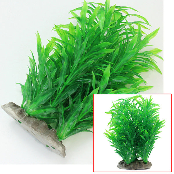 Green-Artificial Fish Tank Aquarium Plastic Water Plant Ornament Decoration Hot