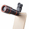 Universal HD 12x Optical Telescope Camera Lens Zoom Clip-on For Smartho RKE
