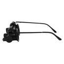 20X-Eyeglasses Magnifier Jeweler Watch Repair Magnifying LED Light Loupe Lamp