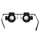 20X-Eyeglasses Magnifier Jeweler Watch Repair Magnifying LED Light Loupe Lamp