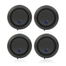 4PCS New Mini Round Blue LED Rocker Indicator Switch 3 Pin On-Off 12V DC HQ