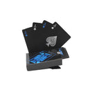 54pcs Cool Black Plastic PVC Poker Waterproof Magic Playing Cards Table Game CYX