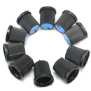 10x Blue Top Rotary Knob Cap Plastic For 6mm Shaft Potentiometer 15mm Height