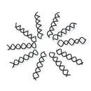 Hot 10 Pcs/set DIY Beauty Hair Spiral Barrette Spin Screw Clip Curler Black