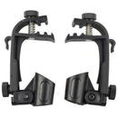 2PCS Microphone Clip On Drum Clamp Shockproof Microphone Mic Music Stand NAL