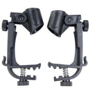 2PCS Microphone Clip On Drum Clamp Shockproof Microphone Mic Music Stand NAL