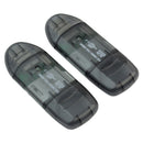 2X USB 2.0 Memory Card Reader Writer Adaptor for SD MMC SDHC TF Card 64GB CYX