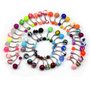 Fashion 50 Pcs Ball Belly Button Jewelry Ring Navel Rings Bar Body Pierce Gift