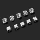 4mm 200pcs Charm Sparkle Clear Crystal Rhinestones Sew on Craft Dress Maki TJO