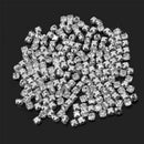 4mm 200pcs Charm Sparkle Clear Crystal Rhinestones Sew on Craft Dress Maki TJO