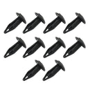 10Pcs Black Plastic Bumper Fastener Door Panel Trim Retainer Clips New VCK