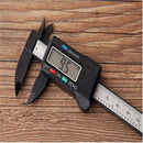 100mm 4inch LCD Digital Electronic Carbon Fiber Vernier Caliper Gauge Micr RXA