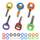 32Pcs Hollow Silicone Key Top Cap Cover Topper Keyring ID Marker Tag Bly B OBA