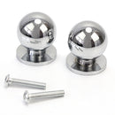 2 x Premium Metal BALL Drawer Knobs Pull Handle Cupboard Cabinet Door Fur UHL