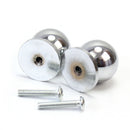 2 x Premium Metal BALL Drawer Knobs Pull Handle Cupboard Cabinet Door Fur UHL