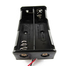 1Pcs Universal Dual Battery Box Compartment For 18650 3.7V Li-ion Black New