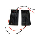1Pcs Universal Dual Battery Box Compartment For 18650 3.7V Li-ion Black New