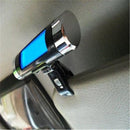 Blue Backlight Clip-on Clock Thermometer Calendar Car Auto Bicycle Digital YGV