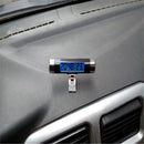 Blue Backlight Clip-on Clock Thermometer Calendar Car Auto Bicycle Digital YGV