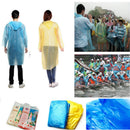 10 X FESTIVAL WATERPROOF PONCHO DISPOSABLE EMERGENCY HOODED RAINCOAT CAMPI RZH