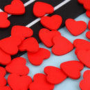 Mini 100X Wooden Red Love Heart Sponge Stickers Del Fridge/Wall Decor DIY