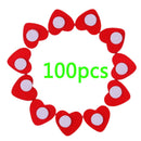 100Pcs  Mini Wooden Red Love Heart Sponge Stickers Del Fridge/Wall Decor fg