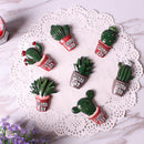 1pc Plants Cactus Flower Removable-Fridge Magnet Stickers Kitchen Decortion Gx