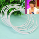 10 Pcs Fashion White Plain Lady Women Plastic Teeth Hairband Headband Ho PLQ