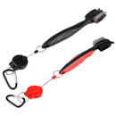 Golf Club Cleaning Brush & Groove Cleaner With Retractable Reel new