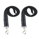 2x Strong Nylon Dog Pet Lead Leash With Clip For Collar Harness Black QYG PHP