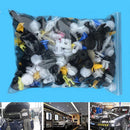200Pcs Mixed Auto Car Fastener Clip Bumper Fender Trim Plastic Rivet Door Panel