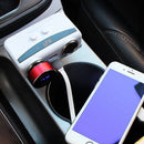 2-Way Car Cigarette Lighter Socket Splitter 12V Dual USB Car Charger Adapt QND
