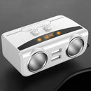 2-Way Car Cigarette Lighter Socket Splitter 12V Dual USB Car Charger Adapt QND