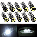10x T10 3014 18SMD W5W 194 168 921 No Error LED Light Bulbs White 12V SEM