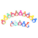 Pragmatic 10PCS Creative Silicone Cigarette Ring Handheld Smoker Random NJY