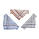 Cotton Plaid Men Handkerchief Square Decorative Suit Grid Hanky 38cm XCD XHH