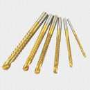 6pcs HSS High Speed White Steel Twist Drill Metal Bit Set For Rotary