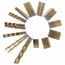 99X High Speed Steel Plated Titanium Twist Drill Straight Shank Drill Hand AOR