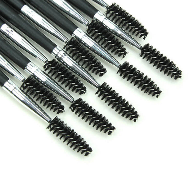 Eyebrow Brush Dual-ended Brow Eyeliner Angled Cut Spoolie Brush Makeup Tool